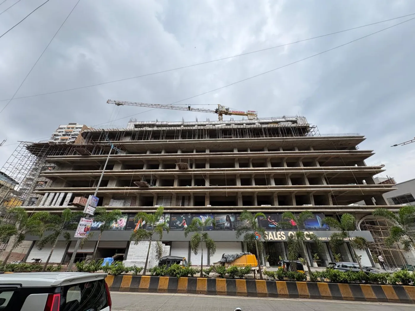 Swaminarayan Sky Marina under construction